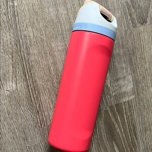 Pink Owala with Blue Lid